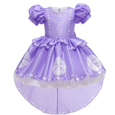 China New Summer Style Sofia Baby First Kid Cosplay Costume Halloween Christmas Clothes Washable for sale