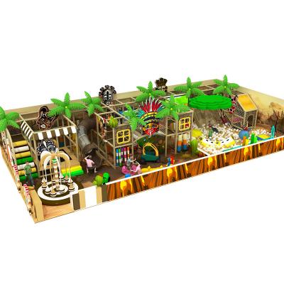 China Wooden Forest Themed Indoor Soft Playground for Children for sale