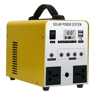 China Home Portable Solar Power System Solar Power Supply Lamp With 300w/500w Inverter for sale