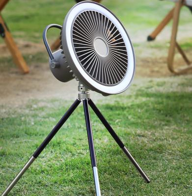 China With Tripod Light Outdoor Desktop Rechargeable Fan Usb Fan Air Cooler Holder Powerful Led Ceiling Camping Fan for sale