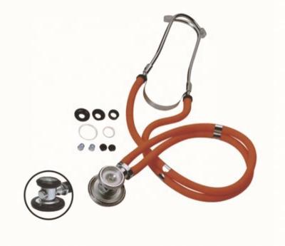 China Medical Stethoscope Orange Multifunctional Metal Stethoscope MK01-110 Double Head Stethoscope for sale