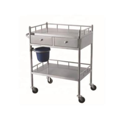 China Hospital Trolley Stainless Steel Instrument Trolley for sale