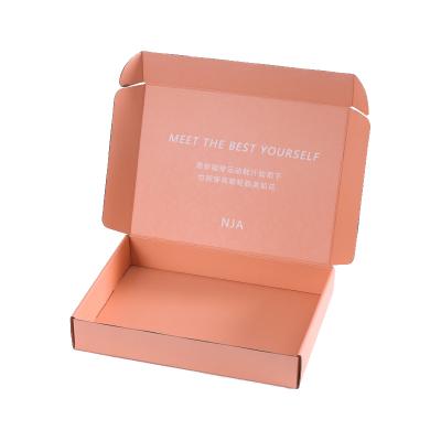 China High Quality Recycled Materials Small Pink Gift Box Packaging 3 Layers for sale