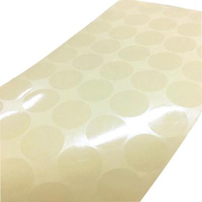 China Cheap Price Waterproof 2000 Pieces Each Bag 25mm Label Clear Stickers Sheet for sale