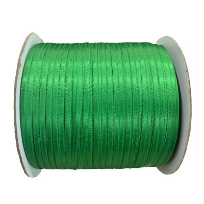 China Solid Solid Color Ribbon Spool Polyester 3mm double face Satin Ribbon for sale