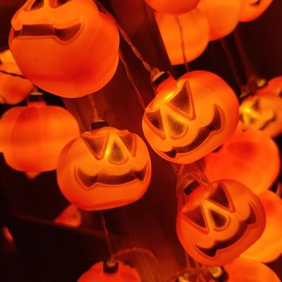 China Halloween Party LED Lamp String Combination Set Pumpkin Lantern Control Battery Lantern String Lamp for sale