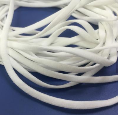 China Hollow Bungee Tube STOCK 5mm Flat Elastic Cord For Earloop for sale