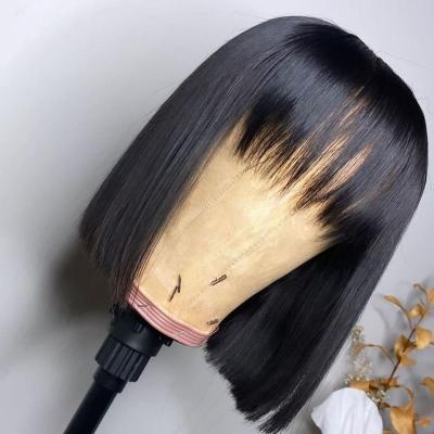 China Silky Straight Wave Hair For Women Wavy Curly Blonde Bob Lace Front Ombre Brown Short Chhinr Red Colors Wigs Both Colors With Bangs for sale