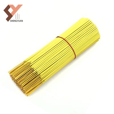 China Chinese Factory Custom Raw Material Natural Golden Incense Incense Sticks for sale