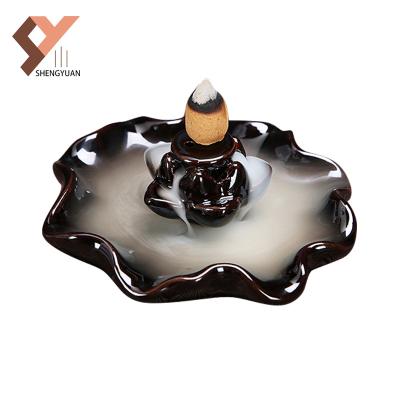 China Wholesale Modern Ceramic Censer Backflow Burner For Home Decoration for sale