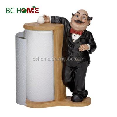 China Worldwide Resin Hotel Chefs Sculpture For Tissue Box Design for sale