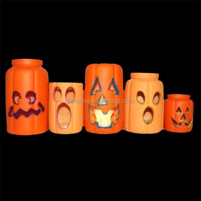 China LED Light Halloween Decoration Candle Houlder Pumpkin With Led Light for sale