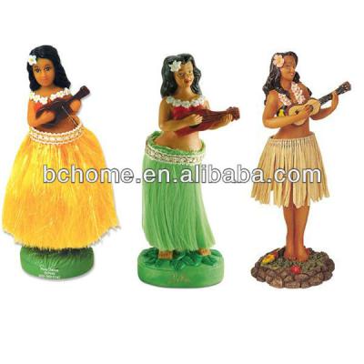 China USA Dashboard Polynesian Dance Girl Dolls for sale