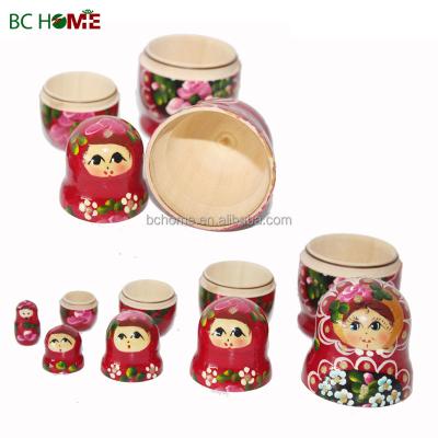 China Custom Handmade DIY TOY Russian Wooden Matryoshka Doll for sale