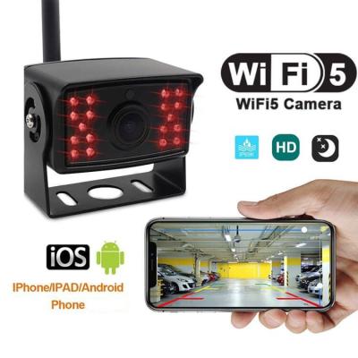 China WiFi Reverse Camera 5G WiFi Wireless Backup Camera Reverse Rear View Dash Cam Waterproof IP67 for Vehicles RV Trailer Vans Buses Trucks Pickup for sale