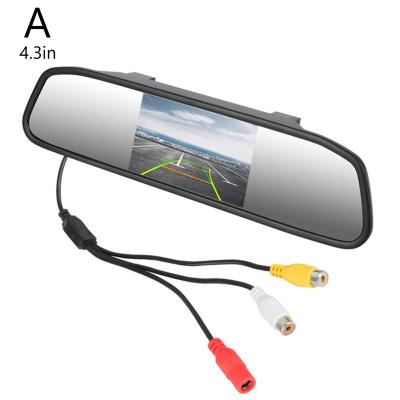 China Waterproof 4.3 Inch LCD Auto brightness Car Rearview Mirror TFT LCD Monitor with Original Special Bracket Mirror Screen Car Rearview Mirror for sale