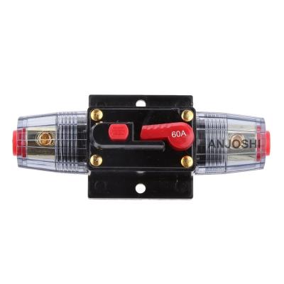 China Boat Marine RV Car 60A Fuse Holder Car Audio Marine Boat Stereo Switch Inverter Replace 20/30/40/50/60/80/100/125A miniature circuit breaker Manual for sale