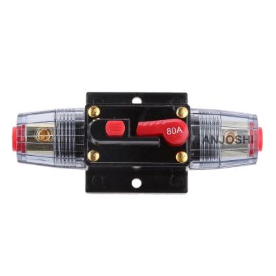 China Boat Marine RV Car 80A Fuse Holder Car Audio Marine Boat Stereo Switch Inverter Replace 20/30/40/50/60/80/100/125A miniature circuit breaker Manual for sale