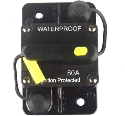 China Boat Marine RV Car Circuit Breaker 30-300A Yellow Reset Arm 12V-36V DC Waterproof Surface Mount for Car Audio Rv Marine Boat Truck Trolling Motors for sale