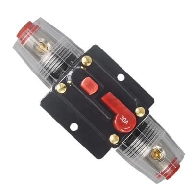 China Boat Marine RV Car 30-150A Fuse Holder with Manual Reset 12V DC Circuit Breaker Surface Mount for Car Audio Rv Marine Boat Truck Trolling Motors for sale