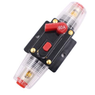 China Boat Marine RV Car 60A Circuit Breaker Reset Fuse For System Protection for Car Audio, Marine Boat, Stereo Switch and Solar Inverter System for sale