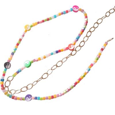 China BOHEMIA Sundysh Yin Yang Colorful Waist Beads Boho Belt Belly Chain Strap For Women for sale