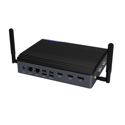 China For Business Intel Alder Lake-P Platform I3 I5 I7 CPU Digital Signage Player PC 12gen Fanless PC Fanless Mini Embedded for sale