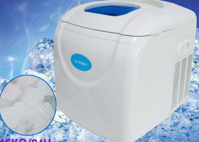 China 160W 50Hz White Portable Ice Cube Maker / 12kgs 13kgs Portable Ice Machines For Commercial for sale