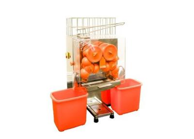 China Commerciële Jus d'orangemachine met Autovoer Hopp, Automatische Citrusvrucht Juicer Te koop