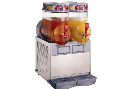 China Commercial 15L Two Tank Frozen Slush Machine Ice Slush Machine For Restaurant for sale