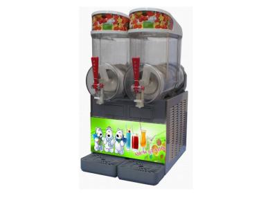 China Two Bowl Ice Slush Machine Smoothie Machine With Cooler System For Restaurant for sale