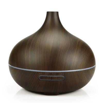 China Ultrasonic Air Humidifier Diffuser Household Essential Oil Diffuser Wood Grain Plant 300ML Wood Grain Aroma Hotel Bedroom Office Aromatherapy Scented Machi for sale