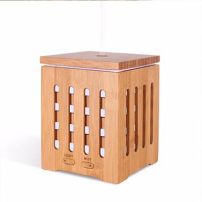 China Bamboo Ultrasonic Essential Oil Diffuser Household Humidifier Hotel 200ML Aromatherapy Scent Lamp Quiet Auto Closed Waterless for sale