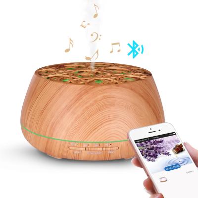 China Portable Ultrasonic Essential Oil Diffuser Aromatherapy Diffusers Household Bluetoot Cool Mist Humidifier with App Control for sale