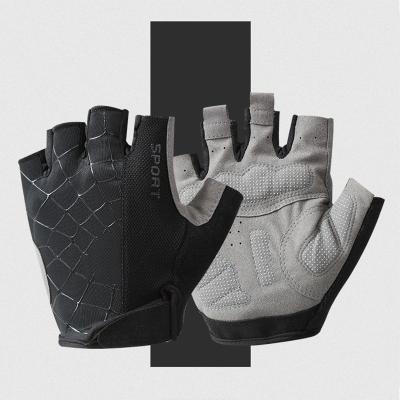 China Unisex Half Finger Gloves Breathable Gel Sports Gloves Mtb Cycling Outdoor Cycling Shockproof Glove for sale