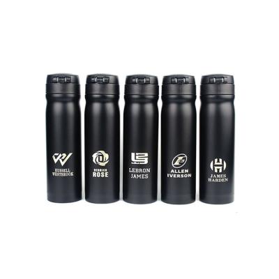 China Freestanding Custom Vacuum Stocked Insulated Sports Double Wall Stainless Steel Water Bottle For Drinking for sale