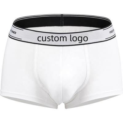 China Custom Logo Brand Antibacterial Tops Sales Viable Breathable Underwear For Men Brief Boxers for sale