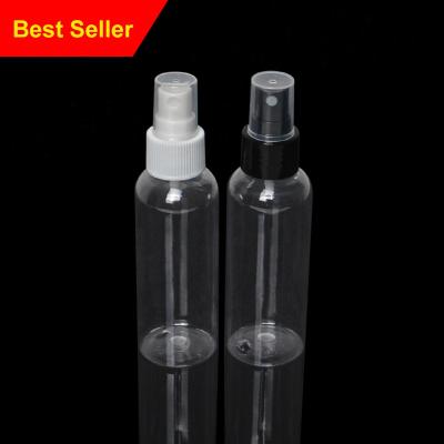 China China Manufacturer Transparent Plastic Spray Bottle 100ml Cosmetic Mist Spray Bottle With White Black Sprayer Cap for sale