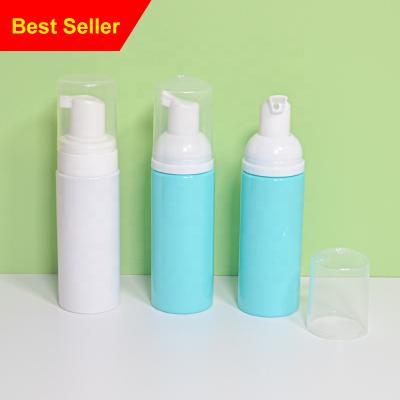 China New Popular White Foam 60ml Bottle Pet Plastic Facial Detergent Foam Bottle 2oz Foam Bottle for sale