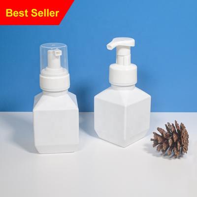 China Personal Care 250ml Plastic HDPE Bottle White Color Liquid Soap 250ml Foam Bottle Custom Made With PP Cap for sale