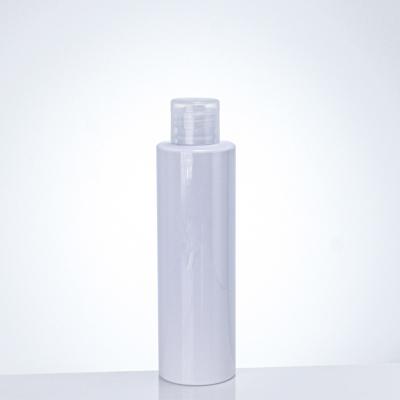 China Household Products 200ml Clear Cosmetic Pet Bottle Plastic Hair Serum Bottle With Screw Cap For Lotion for sale