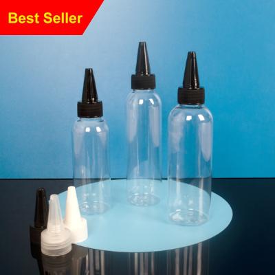 China Transparent spout bottle spout household products 30g 50g 60g 80g 100g 120g 150g 200g 250g 300g 400g empty pet bottle for sale