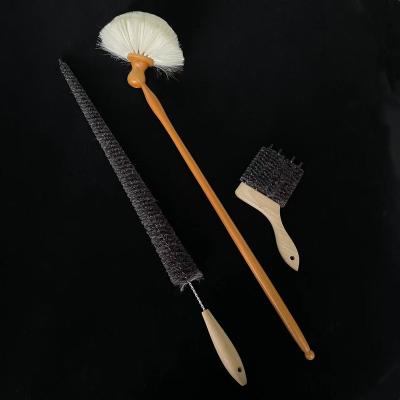 China Sustainable Black Goat Hair Radiator Brush With PVC Sheath for sale