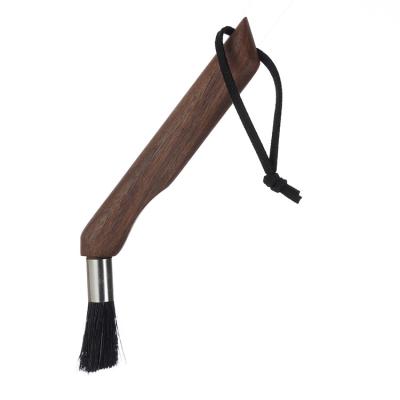 China Sustainable New Products Small Long Handle Manual Coffee Machine Cleaning Brush for sale