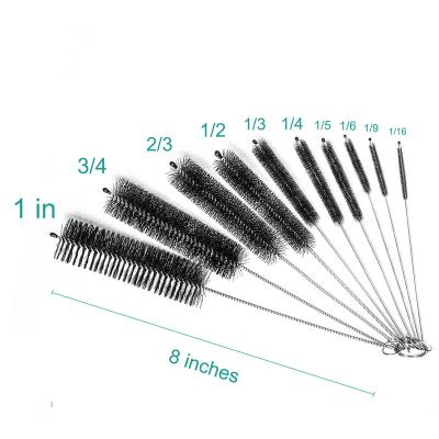 China 10pcs_Nylon Straw Brush Cleaner Bottle Tube Viable Hose Set Wash Clean Too for sale