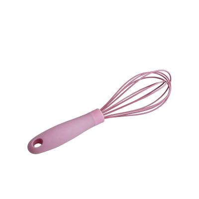 China Pink Plastic Viable Household Tools Instruments Kitchen Handle Eggbeater Eggbeater Kitchen Toys for sale