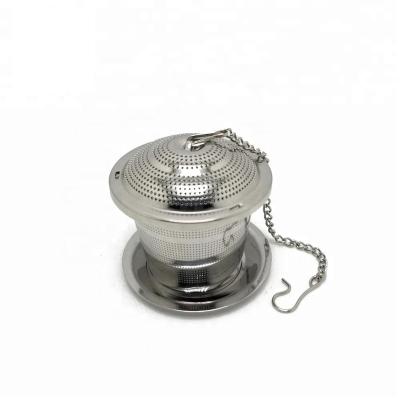 China Eco-friendly Stocked Stainless Steel Basket Tea Infuser Strainer With Different Size Tea Filter Tea Maker for sale