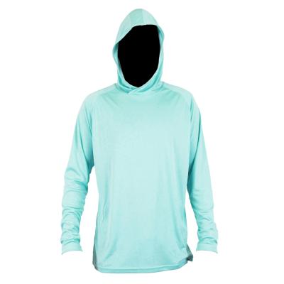 China Custom Long Sleeve Fishing Shirt UV Protection Anti-UV Hoodie UPF50+ Quick Dry Hooded Fishing Shirt for sale