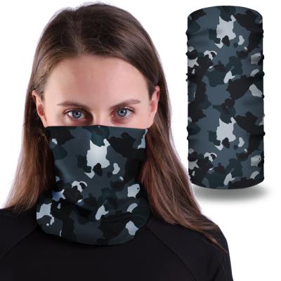 China Multi-Functional Cover Neck Motorcycle Face Mask Sun Expedition Tubular Camouflage Bandana With Custom Logo for sale