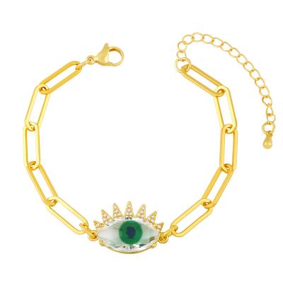 China KDB8525 Wholesale Fashion Women CLASSIC Evil Eye Chain Bracelet for sale